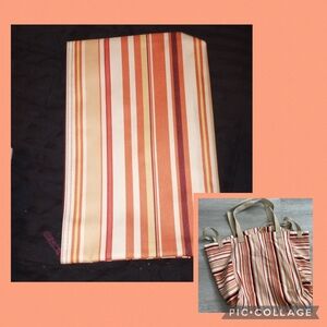 Bundle Striped Tote Bag with Pouch